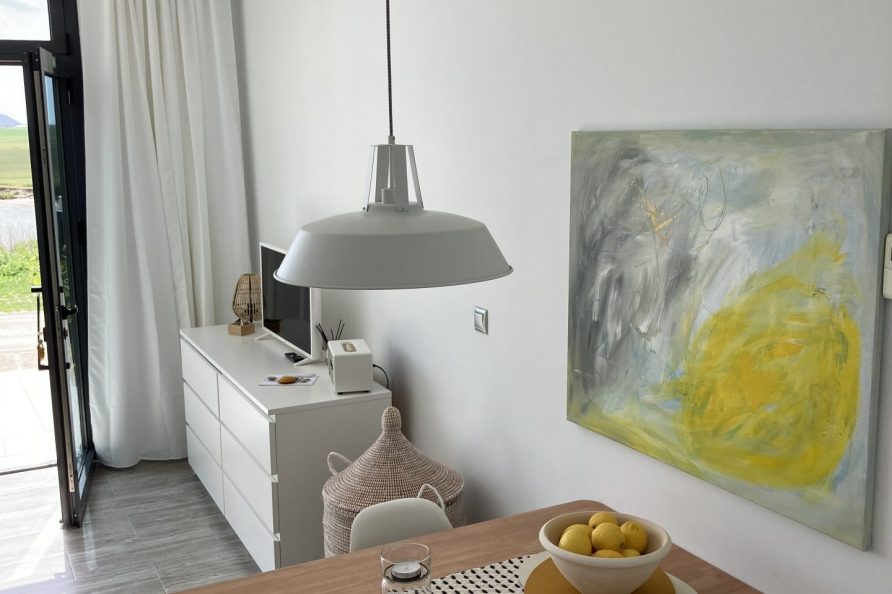 Dining table and TV corner