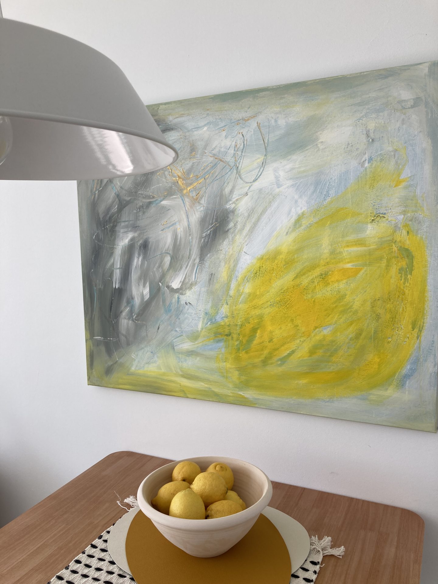 Dining table with lemons