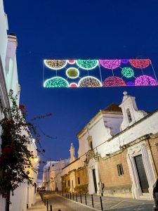 Christmas lights in Conil